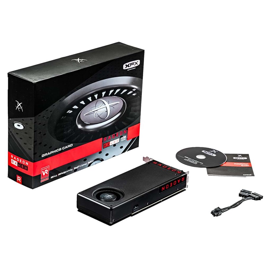 Grafikkort - XFX Radeon RX 480 Tuned by XFX Custom Backplate XXX OC - 8GB GDDR5 RAM - Grafikkort - RX-480M8BFA6