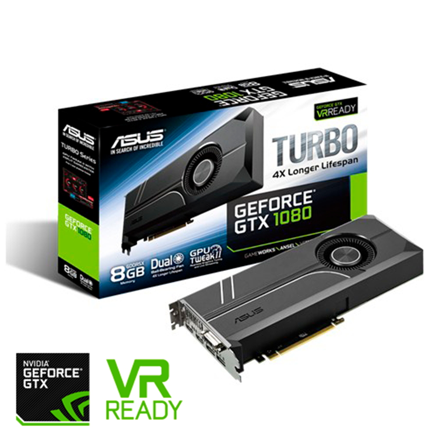 Grafikkort - ASUS GeForce GTX 1080 Turbo - 8GB GDDR5X RAM - Grafikkort - 90YV09S0-M0NA00