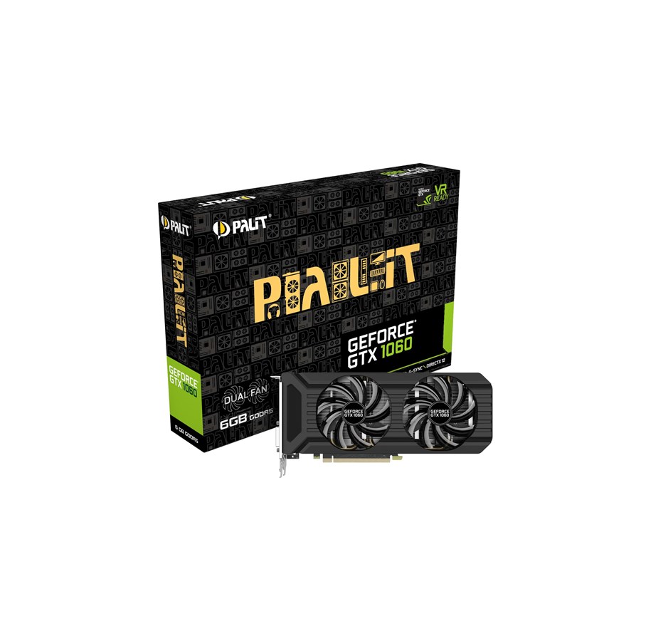 Grafikkort - Palit GeForce GTX 1060 DUAL - 6GB GDDR5 RAM - Grafikkort - NE51060015J9D