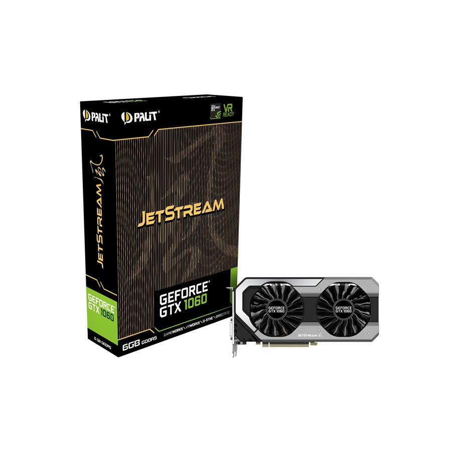 Grafikkort - Palit GeForce GTX 1060 JetStream - 6GB GDDR5 RAM - Grafikkort - NE51060015J9J