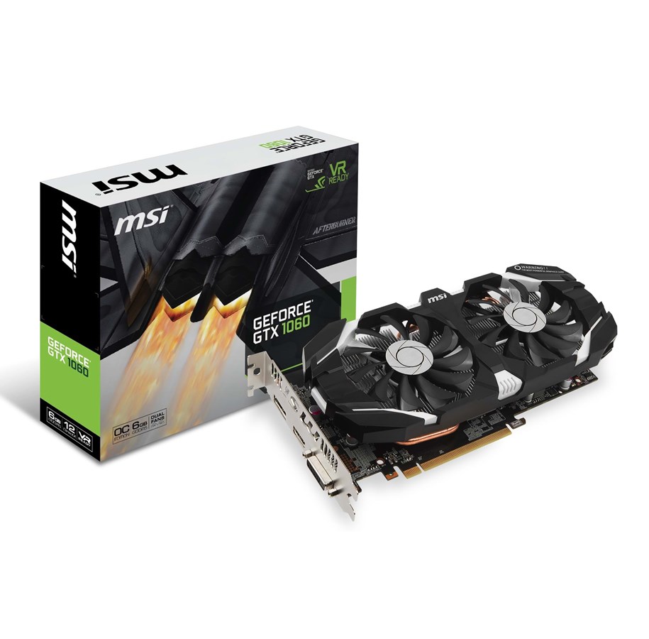 Grafikkort - MSI GeForce GTX 1060 OC - 6GB GDDR5 RAM - Grafikkort - GTX 1060 6GT OC