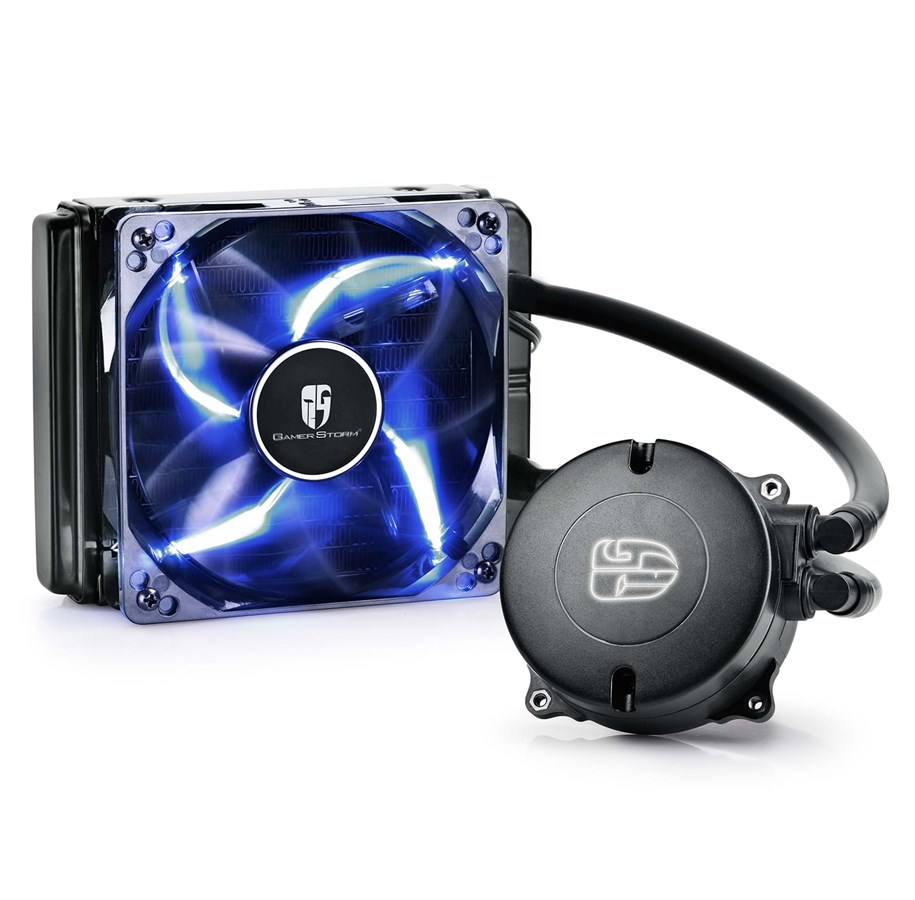 CPU Køler - DeepCool Maelstrom 120T - Blue - CPU Vandkøling - Max 34 dBA - MAELSTROM-120T