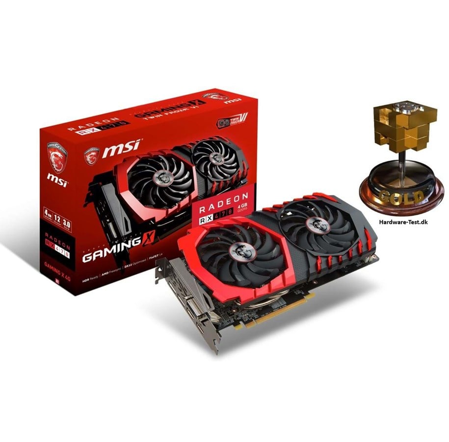 Grafikkort - MSI Radeon RX 470 GAMING X - 4GB GDDR5 RAM - Grafikkort - RX 470 GAMING X 4G
