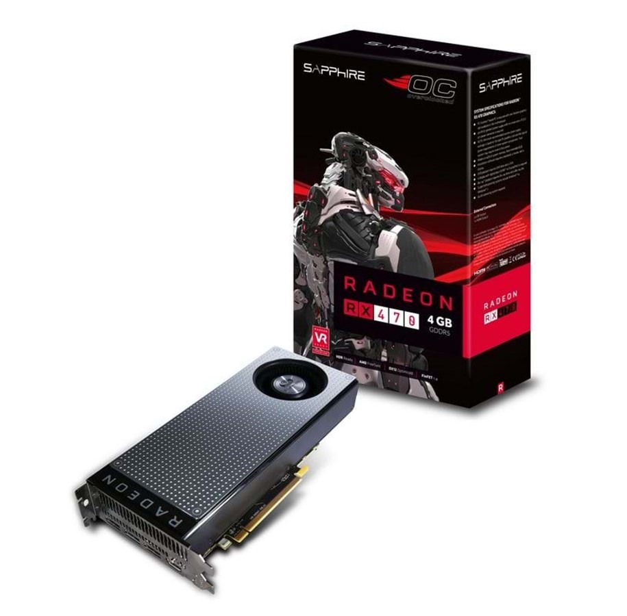 Grafikkort - Sapphire Radeon RX 470 AMD Reference - 4GB GDDR5 RAM - Grafikkort - 11256-00-20G
