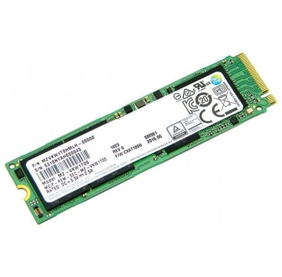 SSD - Samsung SM961 SSD M.2 2280 NVMe - 256GB - MZVPW256HEGL-00000