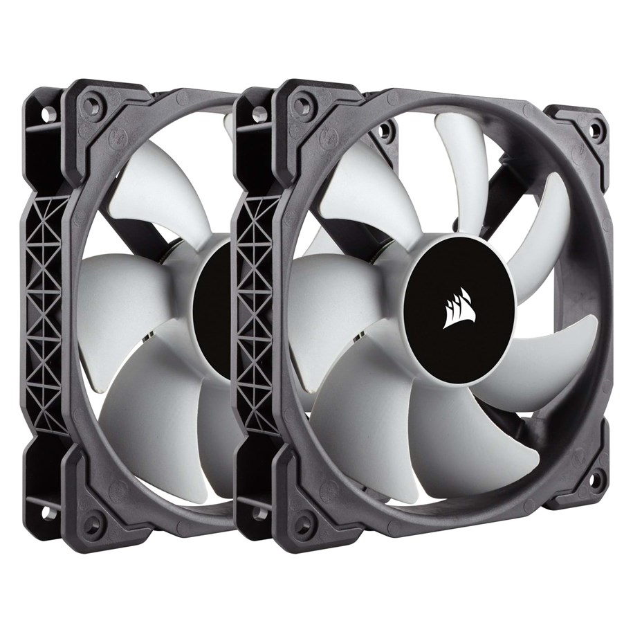 Kabinet Køler - Corsair ML120 TP Magnetic Levitation - Kabinet køler - 120mm - Sort med hvide vinger - 37 dBA - CO-9050039-WW