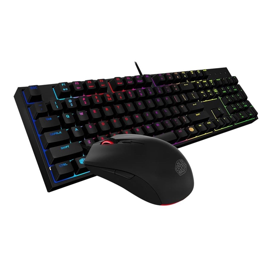 Tastatur - Cooler Master MasterKeys Lite L Combo RGB - ND - Gaming tastatur og mus - Nordisk - Sort - SGB-3040-KKMF1-ND