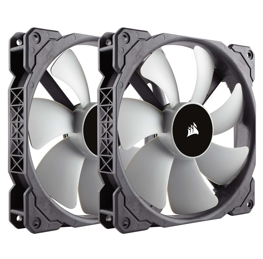 Kabinet Køler - Corsair ML140 TP Premium Magnetic Levitation - Kabinet køler - 140mm - Sort med hvide vinger - 37 dBA - CO-9050044-WW