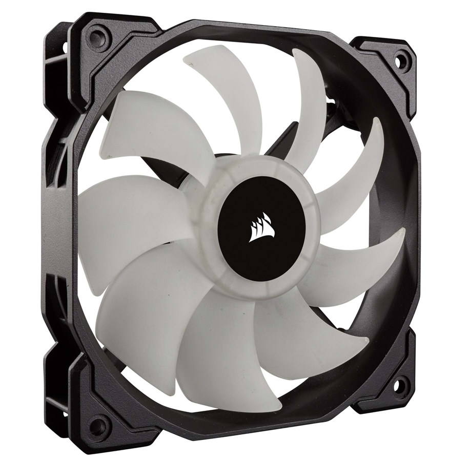 Kabinet Køler - Corsair SP120 RGB LED with controller - Kabinet køler - 120mm - Sort med RGB LED lys - 26 dBA - CO-9050060-WW