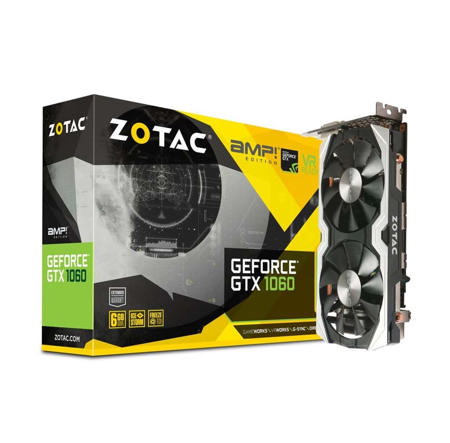 Grafikkort - ZOTAC GeForce GTX 1060 AMP! - 6GB GDDR5 RAM - Grafikkort - ZT-P10600B-10M