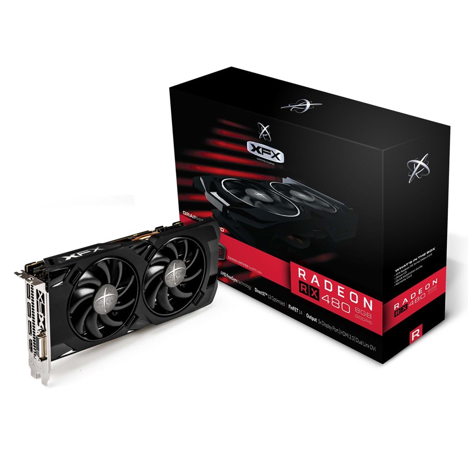 Grafikkort - XFX Radeon RX 480 RS - 4GB GDDR5 RAM - Grafikkort - RX-480P4LFB6