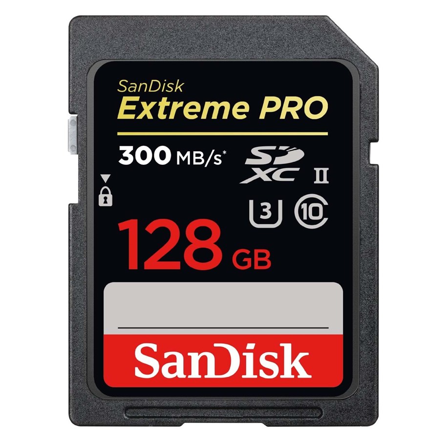 Hukommelseskort - SANDISK Extreme Pro SDXC UHS-II 300MB/s - 128GB - SDSDXPK-128G-GN4IN