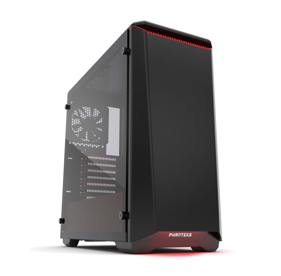 Kabinet - Phanteks Eclipse P400S Tempered Glass - SE Black/Red - Kabinet - Miditower - Rød - PH-EC416PSTG_BR