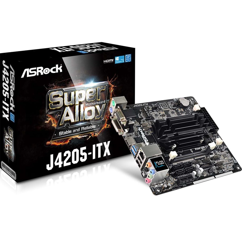 Bundkort - ASRock J4205-ITX Bundkort - Intel Apollo Lake - Intel Onboard CPU socket - DDR3L (Low Voltage) RAM - Mini-ITX - J4205-ITX