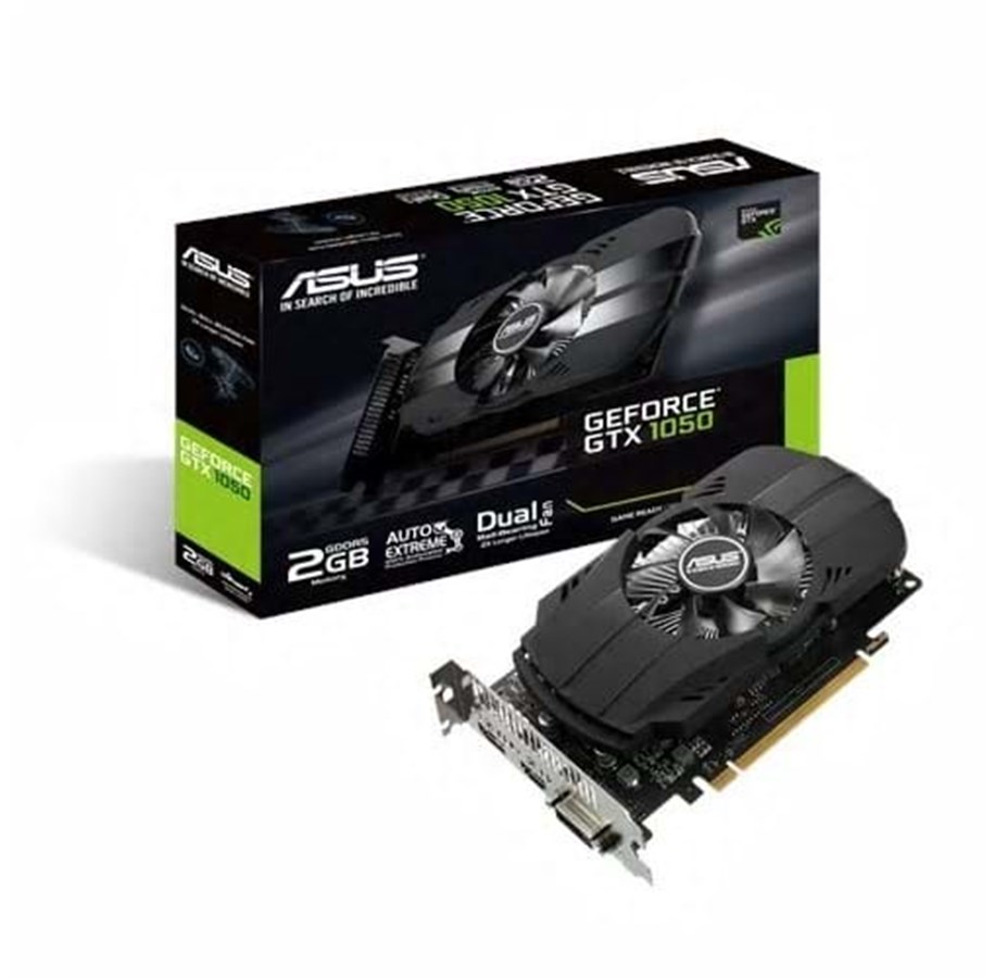 Grafikkort - ASUS GeForce GTX 1050 Phoenix - 2GB GDDR5 RAM - Grafikkort - 90YV0AA0-M0NA00