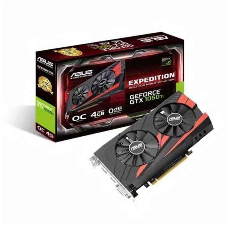 Grafikkort - ASUS GeForce GTX 1050 Ti Expedition OC - 4GB GDDR5 RAM - Grafikkort - 90YV0A54-M0NA00