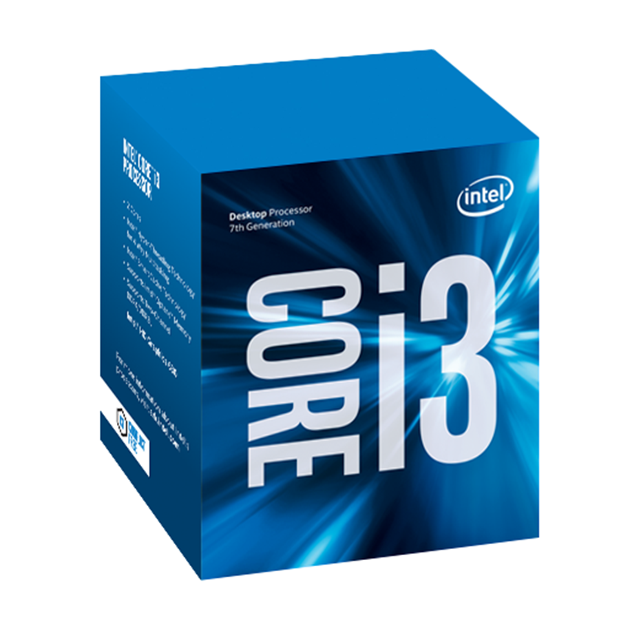 CPU - Intel Core i3-7300 Kaby Lake CPU - 2 kerner - 4 GHz - Intel LGA1151 - Intel Boxed (med køler) - BX80677I37300