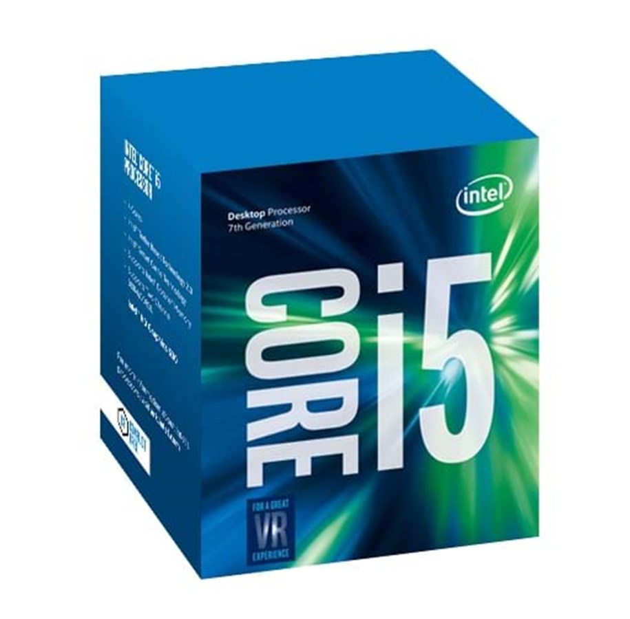 CPU - Intel Core i5-7400 Kaby Lake CPU - 4 kerner - 3 GHz - Intel LGA1151 - Intel Boxed (med køler) - BX80677I57400