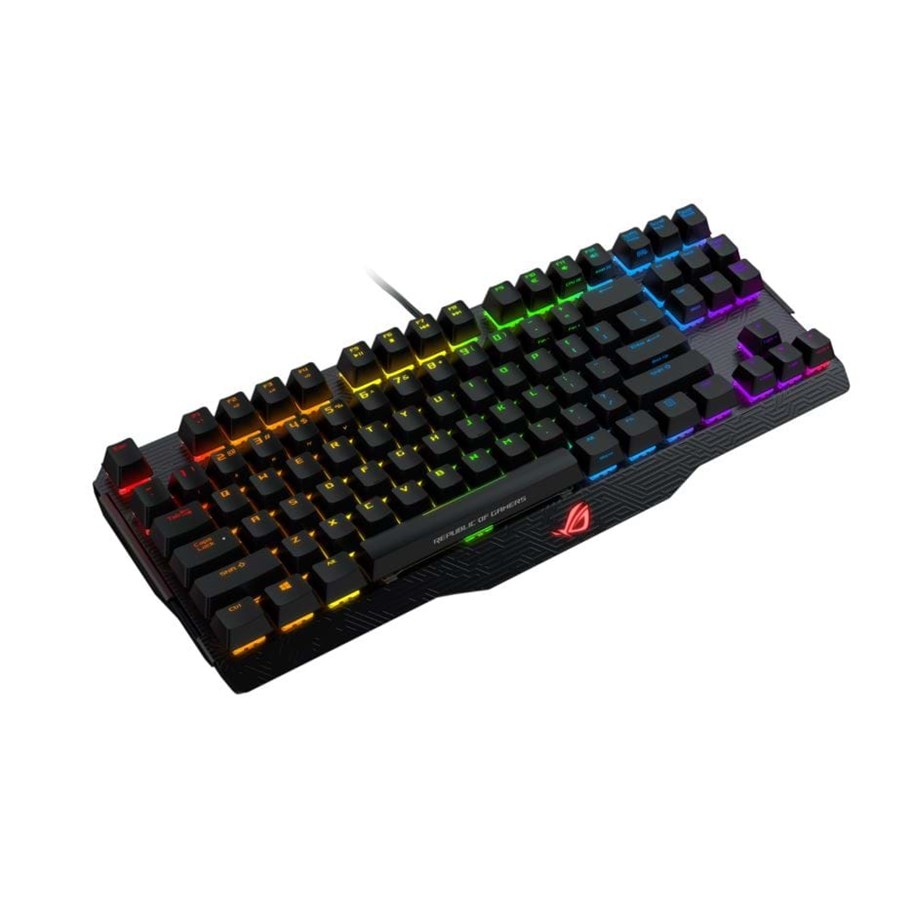 Tastatur - ASUS ROG Claymore Core Cherry MX Red RGB - ND - Gaming Tastatur - Uden Numpad - Nordisk - Sort - 90MP00I0-B0NA00