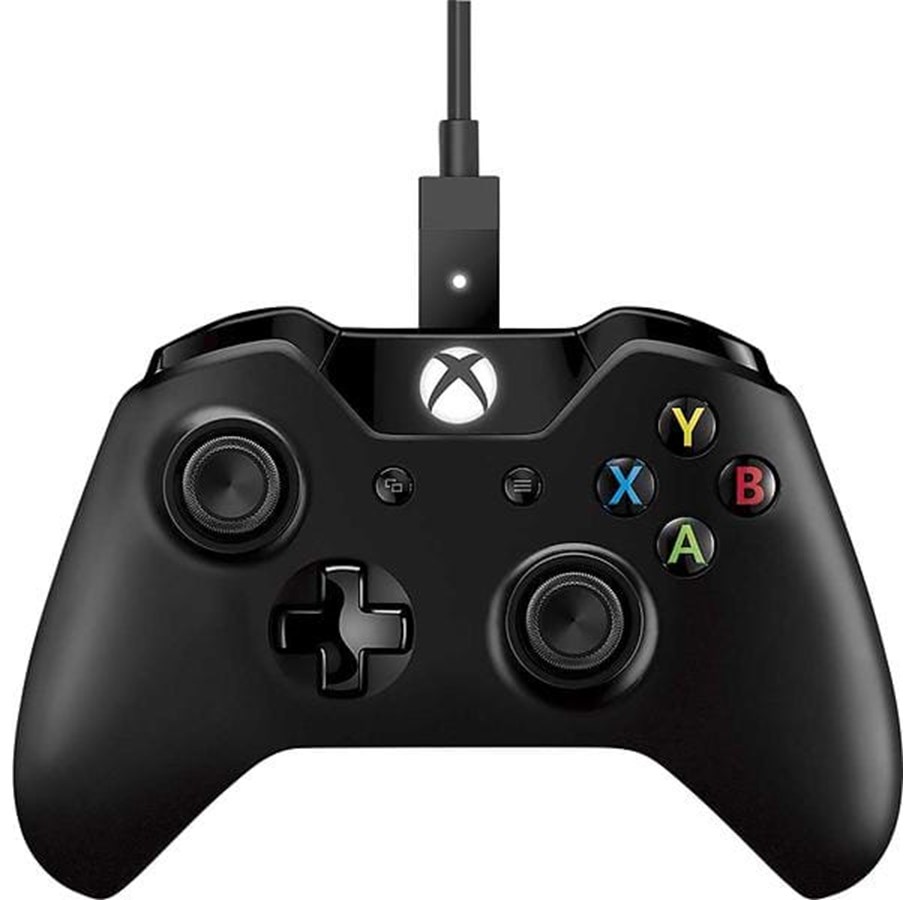 Spil tilbehør - Microsoft Xbox Wireless Controller + Cable for Windows - Black - Wireless Controller - Microsoft Xbox One - 4N6-00002