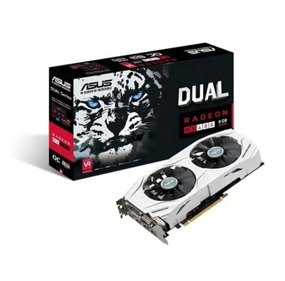 Grafikkort - ASUS Radeon RX 480 DUAL - 8GB GDDR5 RAM - Grafikkort *DEMO* - 90YV09I2-M0NA00