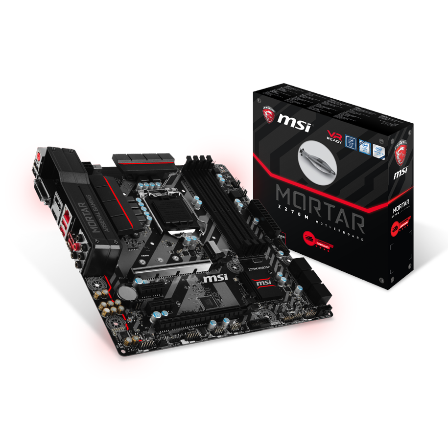 Bundkort - MSI Z270M MORTAR Bundkort - Intel Z270 - Intel LGA1151 socket - DDR4 RAM - Micro-ATX - Z270M MORTAR