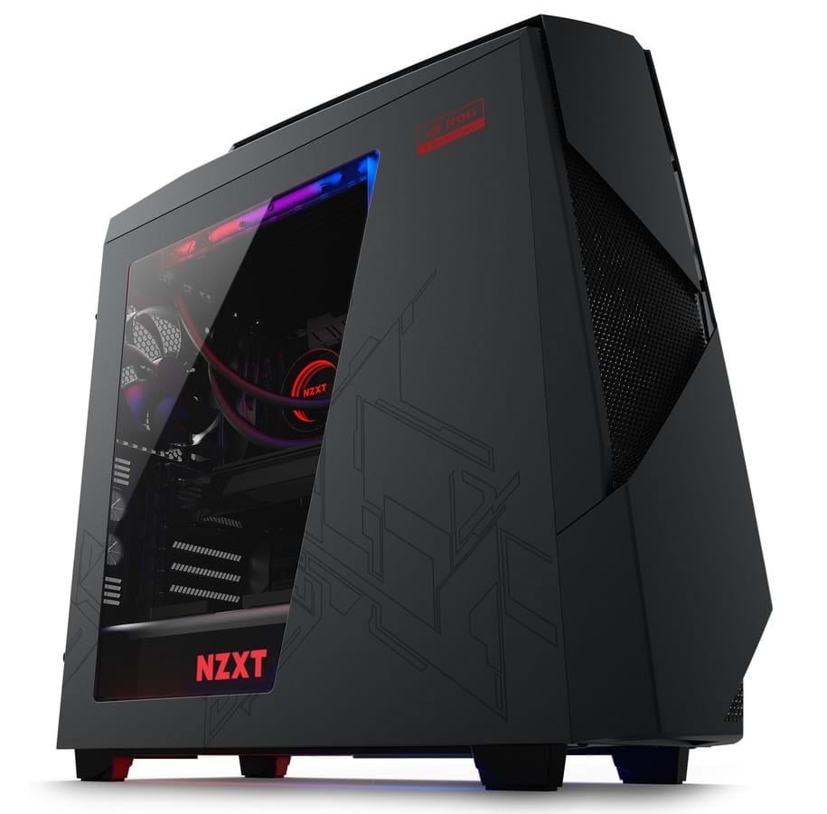 Kabinet - NZXT Noctis 450 - ROG edition - Kabinet - Miditower - Sort - CA-RO450-G1