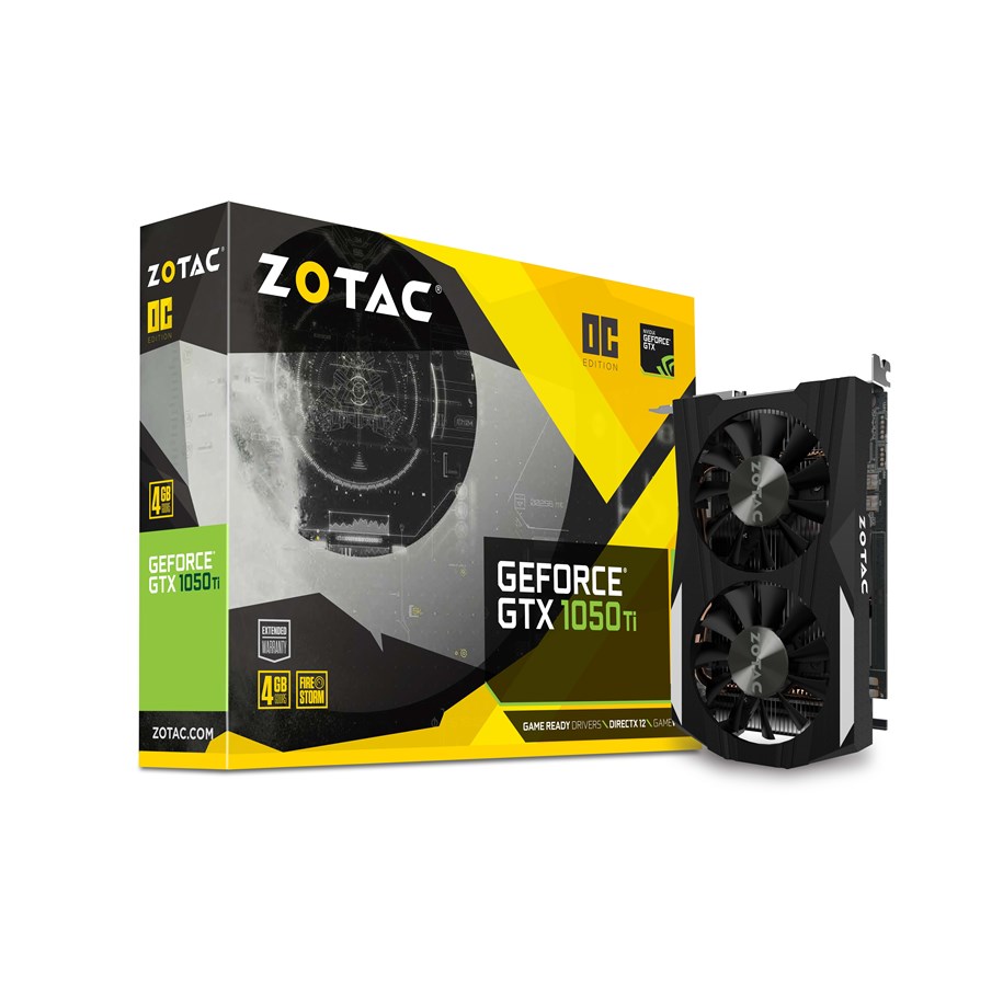 Grafikkort - ZOTAC GeForce GTX 1050 Ti OC - 4GB GDDR5 RAM - Grafikkort - ZT-P10510B-10L
