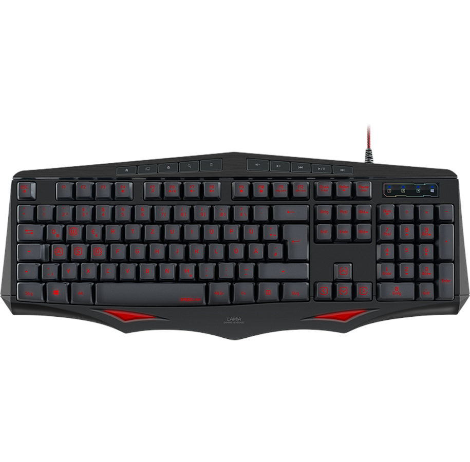 Tastatur - Speed-Link LAMIA Gaming Keyboard - ND - Gaming Tastatur - Nordisk - Sort - SL-670002-BK-NC