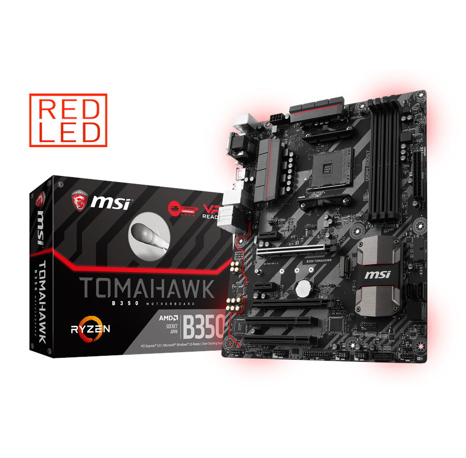 Bundkort - MSI B350 TOMAHAWK Bundkort - AMD B350 - AMD AM4 - DDR4 RAM - ATX - B350 TOMAHAWK