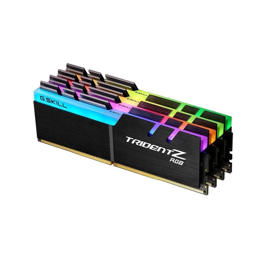RAM - G.Skill Trident Z RGB DDR4-3600 - 32GB - CL16 - Quad Channel (4 pcs) - Intel XMP - Sort med RGB - F4-3600C16Q-32GTZR
