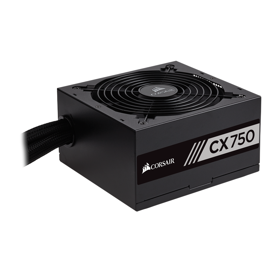 Strømforsyning - Corsair CX750 Strømforsyning - 750 Watt - 120 mm - ATX - 80 Plus Bronze certified - CP-9020123-EU