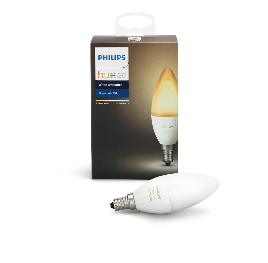 Smart Home - Philips Hue White Ambiance E14 Pære - 929001301401