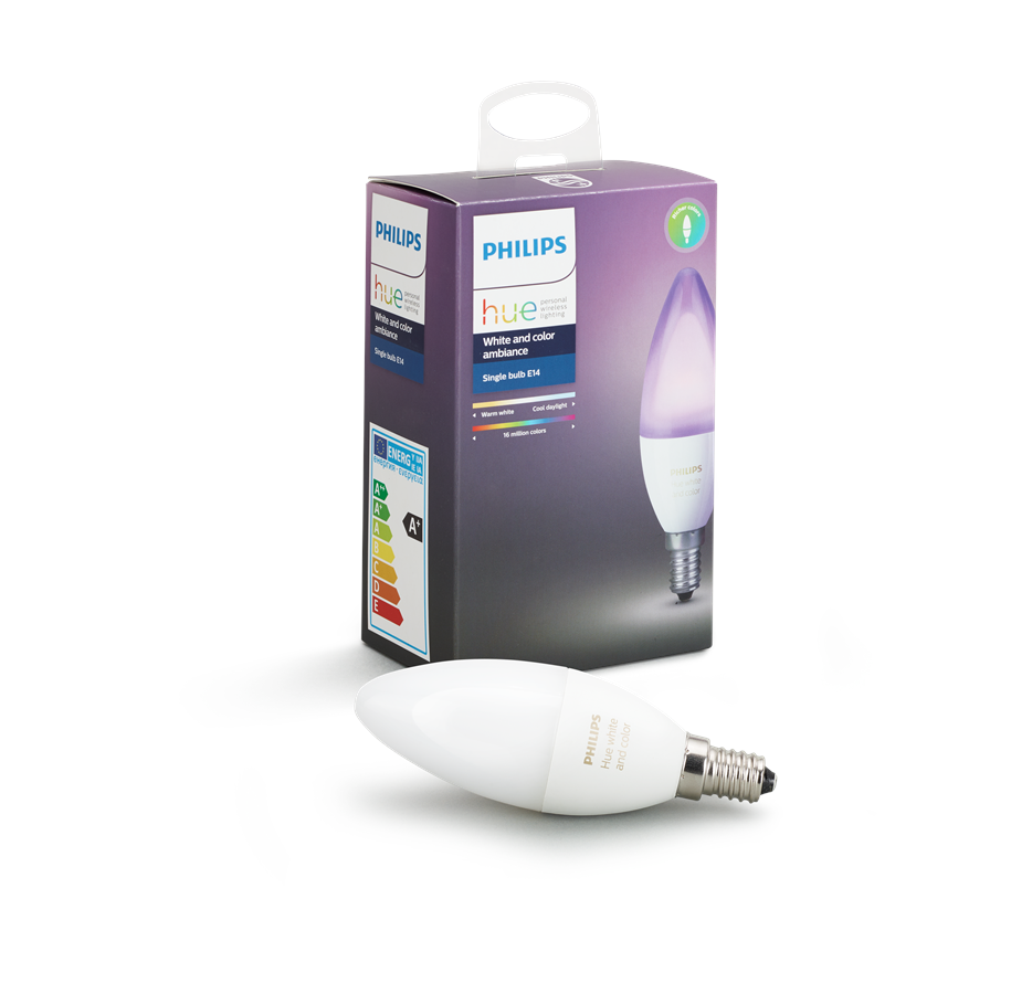 Smart Home - Philips Hue Color E14 Pære - 929001301301