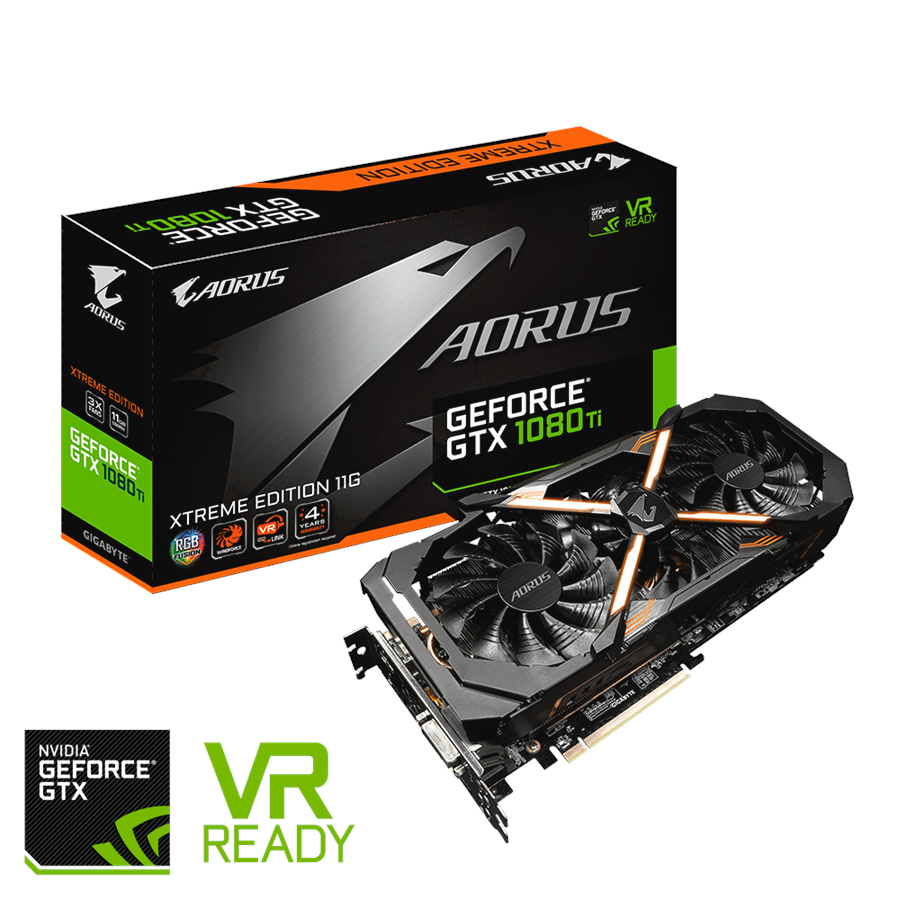 Grafikkort - GIGABYTE GeForce GTX 1080 Ti AORUS - 11GB GDDR5X RAM - Grafikkort - GV-N108TAORUS X-11GD