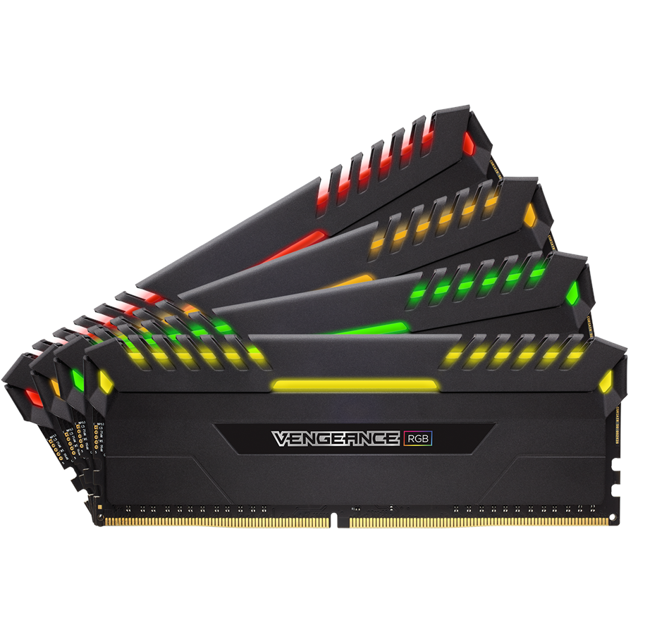 RAM - Corsair Vengeance RGB DDR4-3000 C15 BK QC - 32GB - CMR32GX4M4C3000C15
