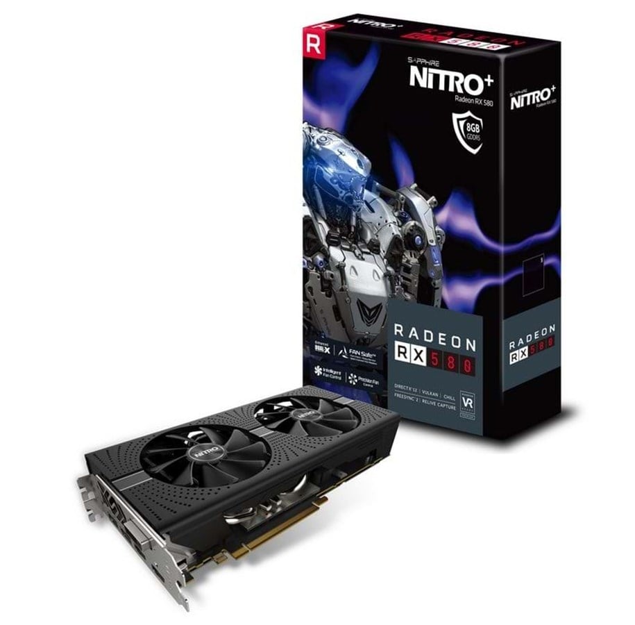 Grafikkort - Sapphire Radeon RX 580 NITRO+ - 8GB GDDR5 RAM - Grafikkort - 11265-01-20G