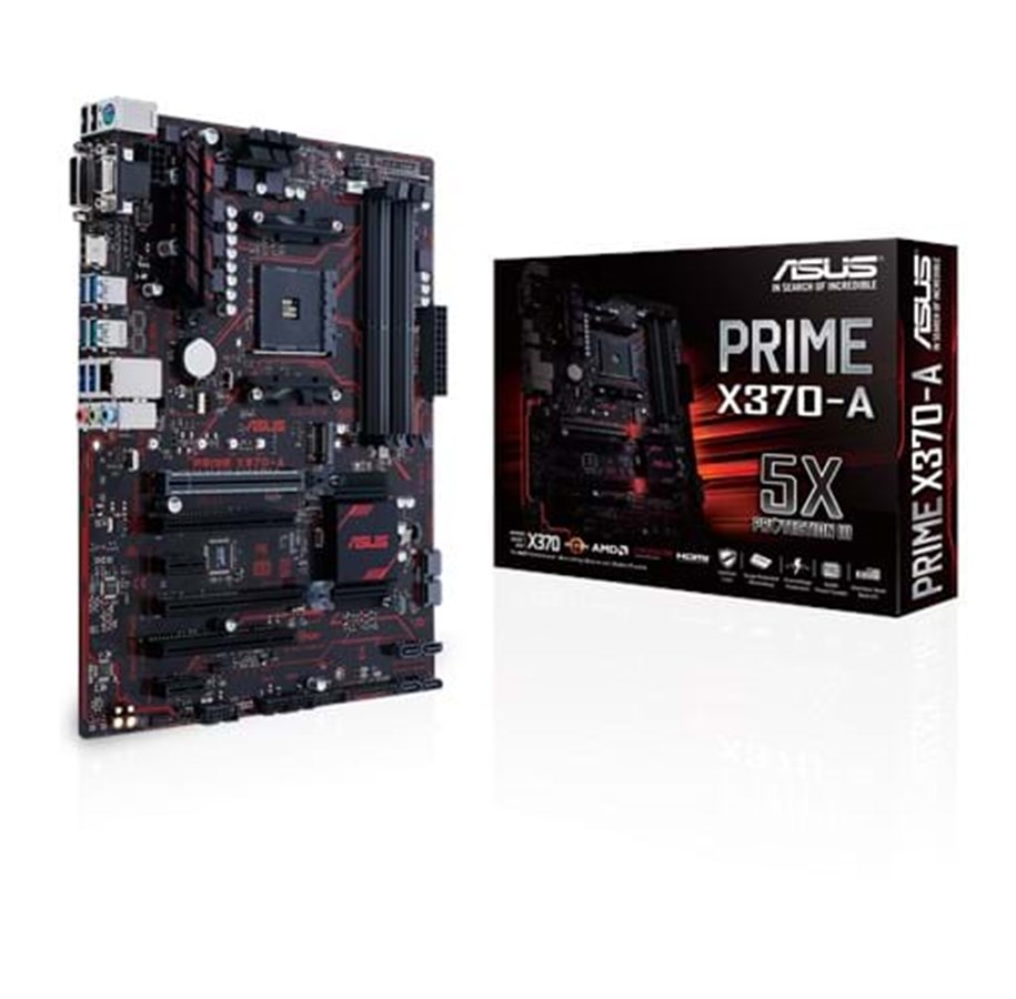 Bundkort - ASUS PRIME X370-A Bundkort - AMD X370 - AMD AM4 socket - DDR4 RAM - ATX - 90MB0UN0-M0EAY0