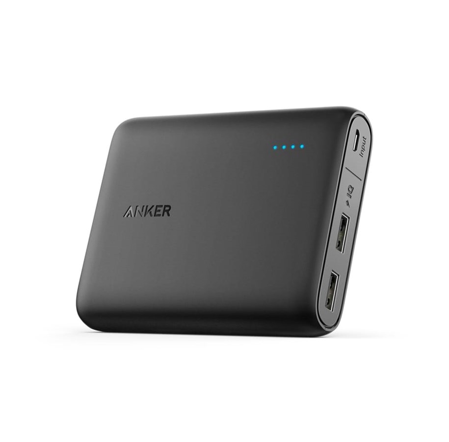 Powerbank - Anker PowerCore Powerbank - Sort - 13000 mAh - A1215011