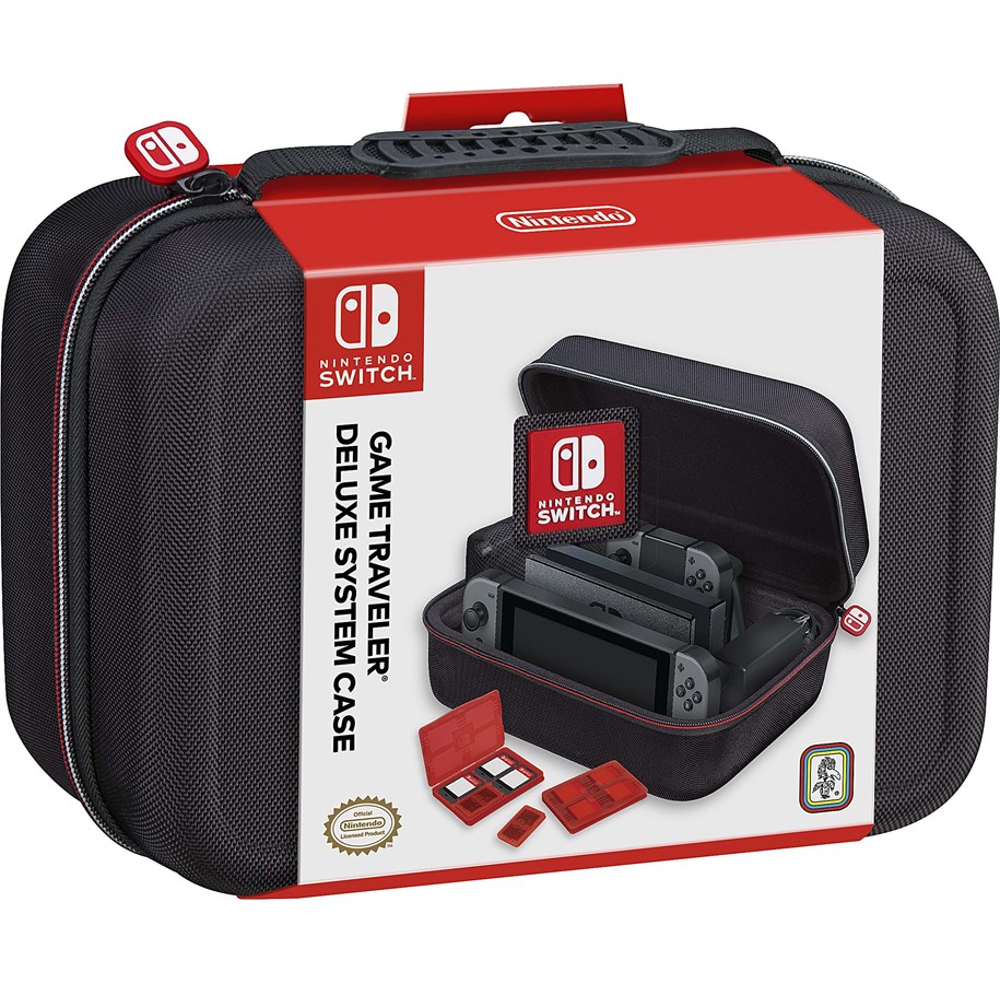 Spil tilbehør - Nintendo Switch Complete Deluxe Travel Case Black - 0663293109180