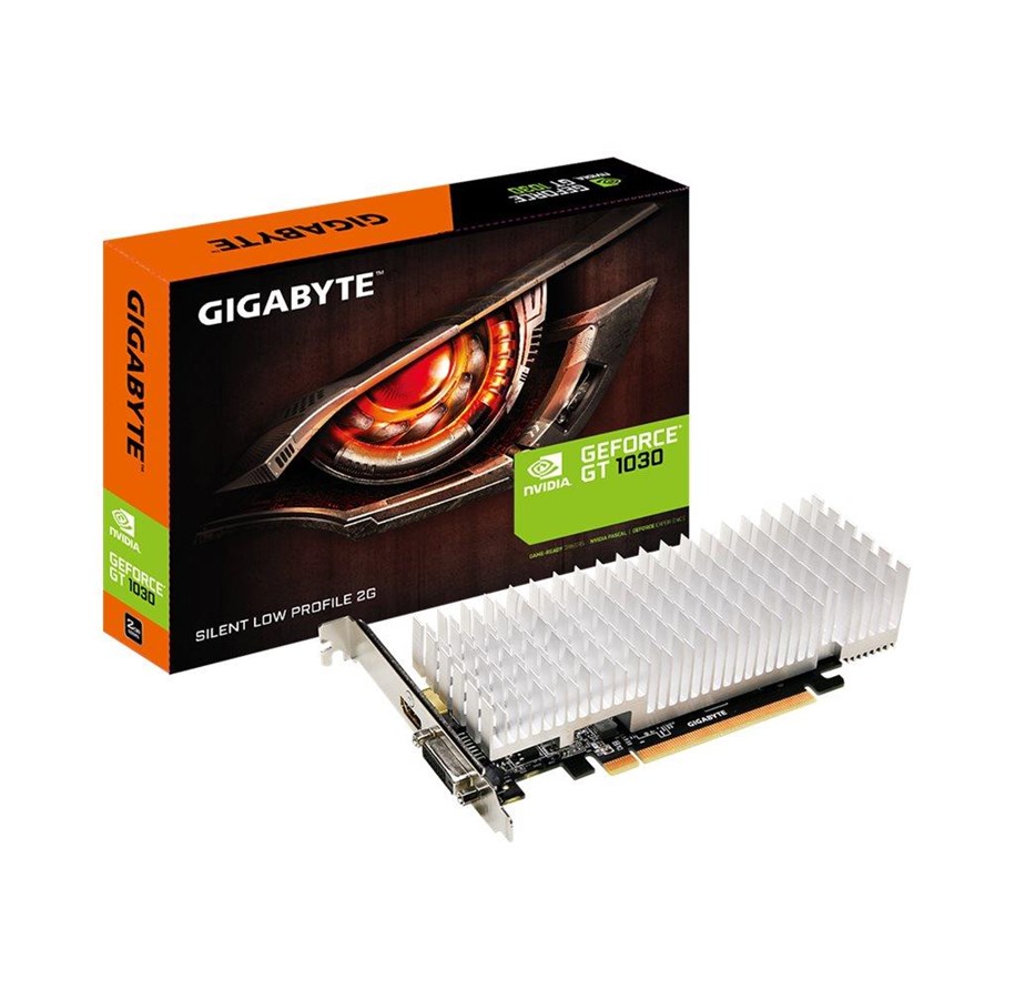 Grafikkort - GIGABYTE GeForce GT 1030 Silent Low Profile - 2GB GDDR5 RAM - Grafikkort - GV-N1030SL-2GL