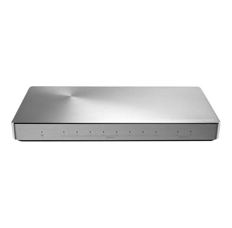 Switch - ASUS XG-U2008 10-Port Unmanaged Switch Featuring Two 10G Ports - 90IG02R0-BO3X00