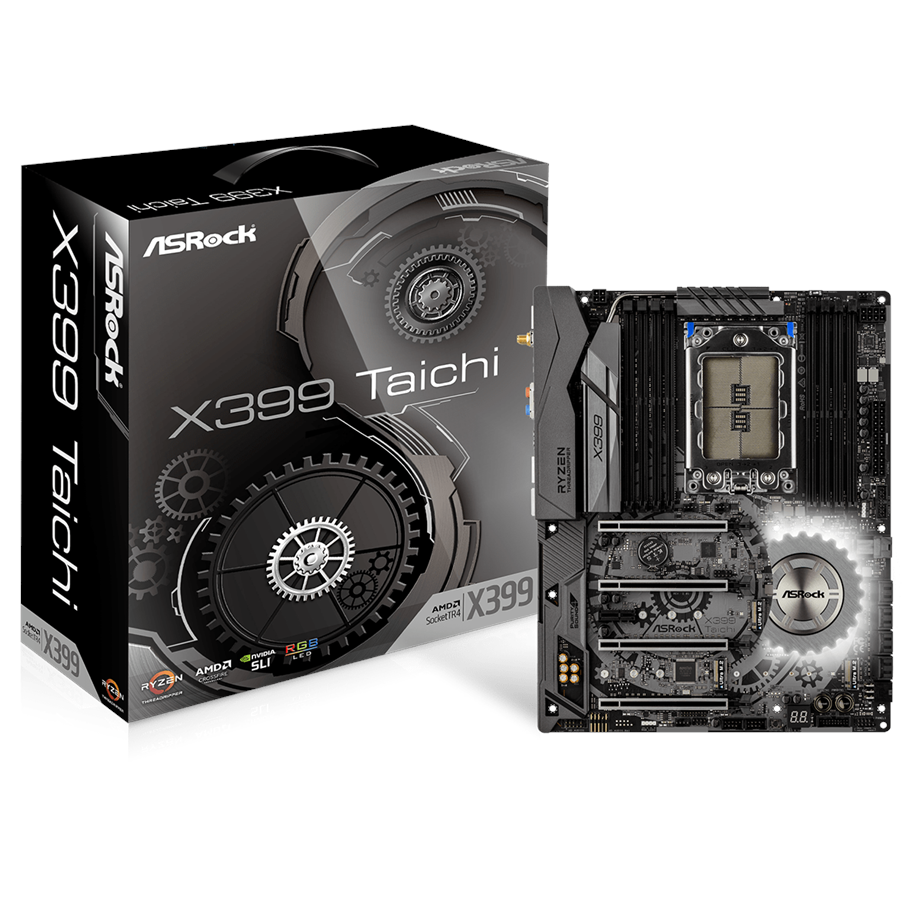 Bundkort - ASRock X399 TAICHI Bundkort - AMD X399 - AMD TR4 - DDR4 RAM - ATX - X399 TAICHI