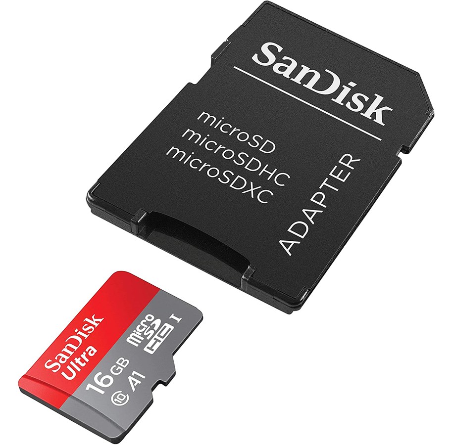 Hukommelseskort - SANDISK Ultra microSD/SD-card - 98MB - 16GB - SDSQUAR-016G-GN6MA