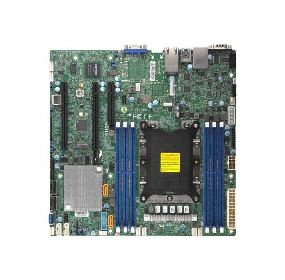 Bundkort - Supermicro X11SPM-F C621 DDR4 M2 MATX  CPNT Bundkort - Intel C621 - Intel Socket P socket - DDR4 RAM - Micro-ATX - MBD-X11SPM-F-O