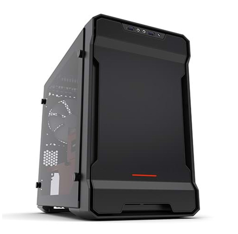 Kabinet - Phanteks Enthoo EVOLV ITX Tempered Glass - Red - Kabinet - Minitower - Rød - PH-ES215PTG_SRD