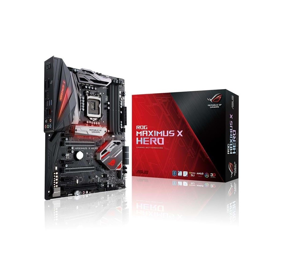 Bundkort - ASUS ROG MAXIMUS X HERO Bundkort - Intel Z370 - Intel LGA1151 socket - DDR4 RAM - ATX - 90MB0V30-M0EAY0