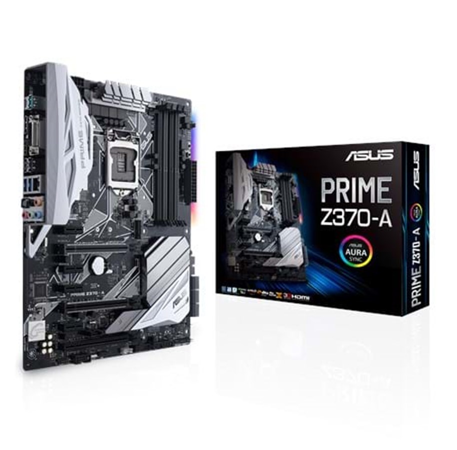 Bundkort - ASUS PRIME Z370-A Bundkort - Intel Z370 - Intel LGA1151 socket - DDR4 RAM - ATX - 90MB0V60-M0EAY0