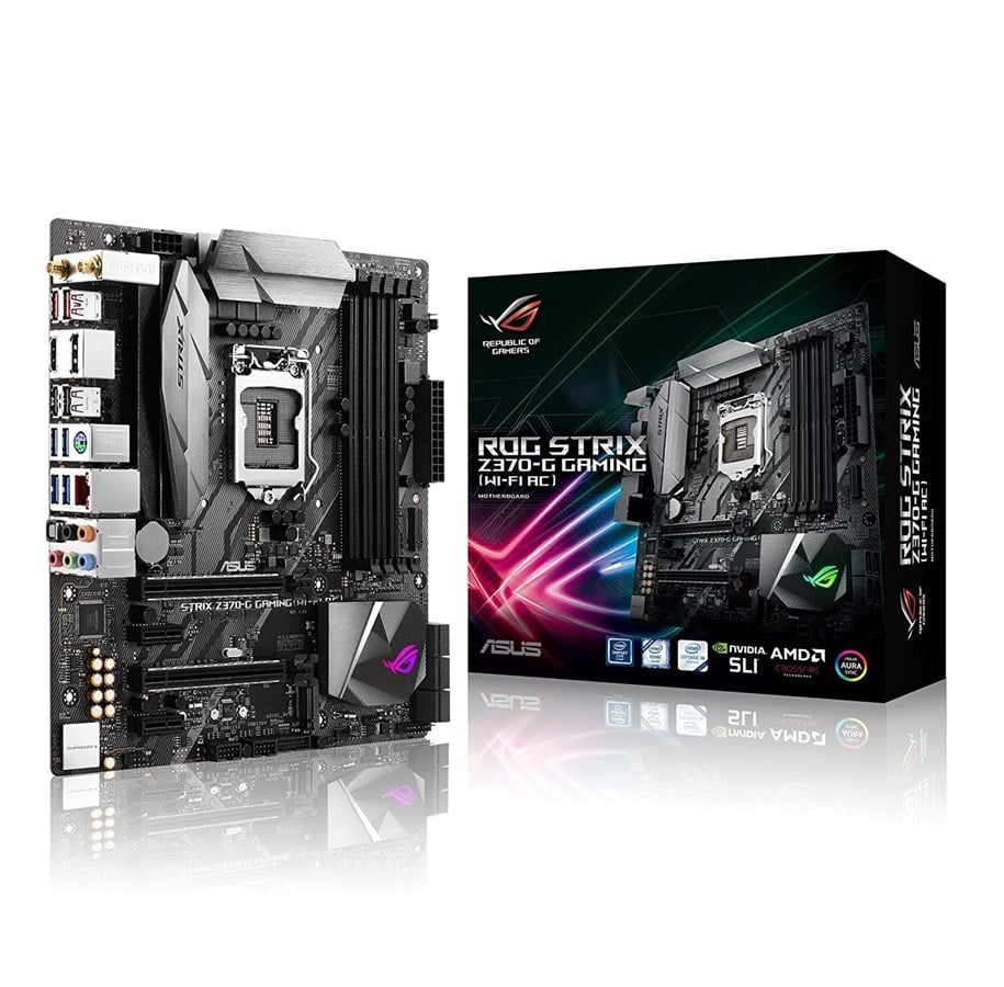 Bundkort - ASUS ROG STRIX Z370-G GAMING (WI-FI AC) Bundkort - Intel Z370 - Intel LGA1151 - DDR4 RAM - Micro-ATX - 90MB0VZ0-M0EAY0