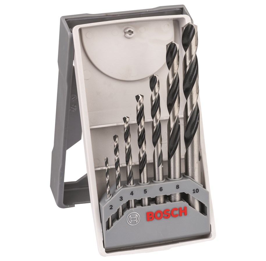 Bor & bits - Bosch HSS-spiralbor PointTeQ 7 stk. Mini X-Line-sæt - 2608577347